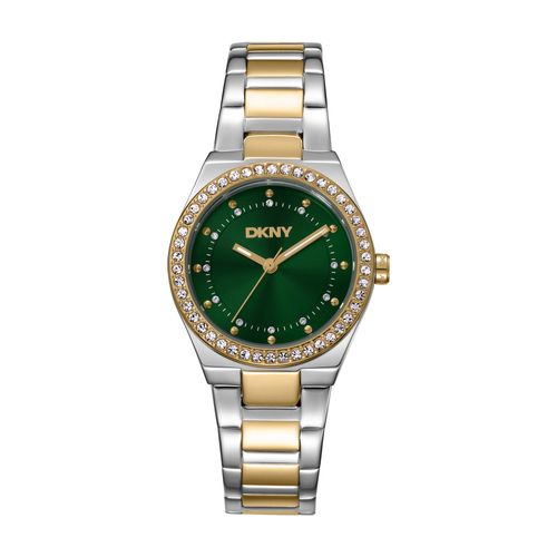 Relógio Feminino DKNY Eastside Bicolor Mostrador Verde Donna Karan