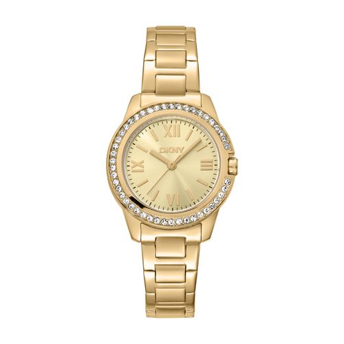 Relógio Feminino DKNY City Link Dourado Donna Karan