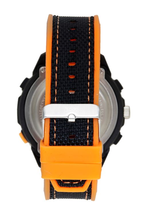 Relógio Masculino Speedo Anadigi Preto e Laranja