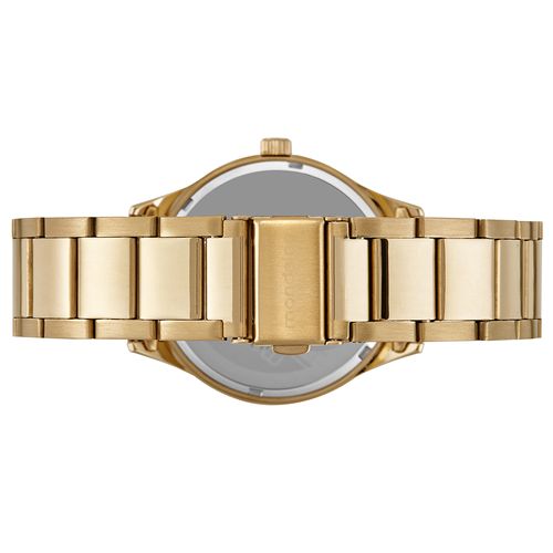 Relógio Feminino Dourado Multifunção Aço Elegante