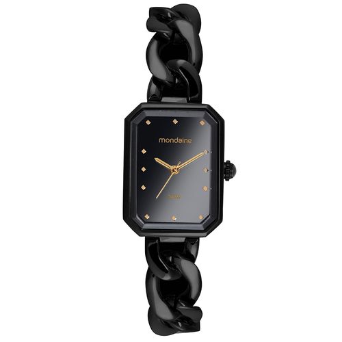 Relógio Mondaine Feminino Quadrado Analógico Metal Joalheria