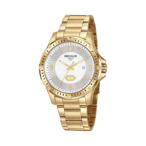 Kit Relógio Seculus Masculino Calendário Profissão com Chaveiro