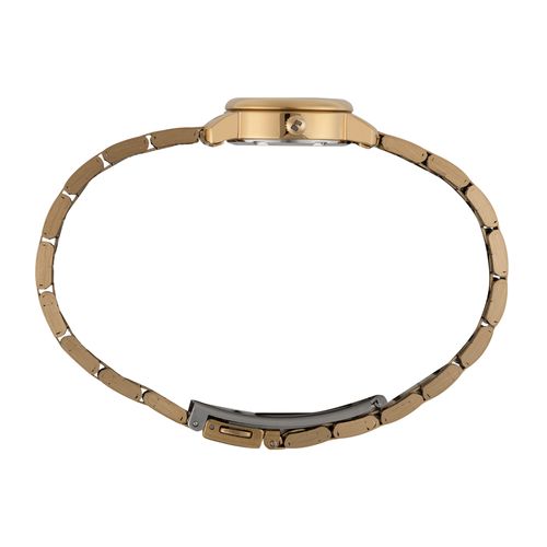 Relógio Seculus Feminino Analógico Champagne em Aço Clássico