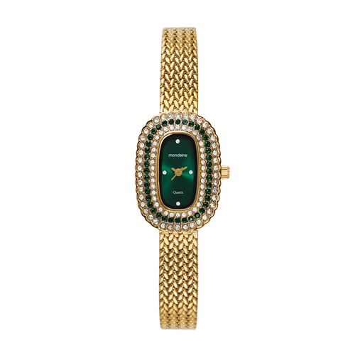 Relógio Mondaine Feminino Analógico Oval Verde